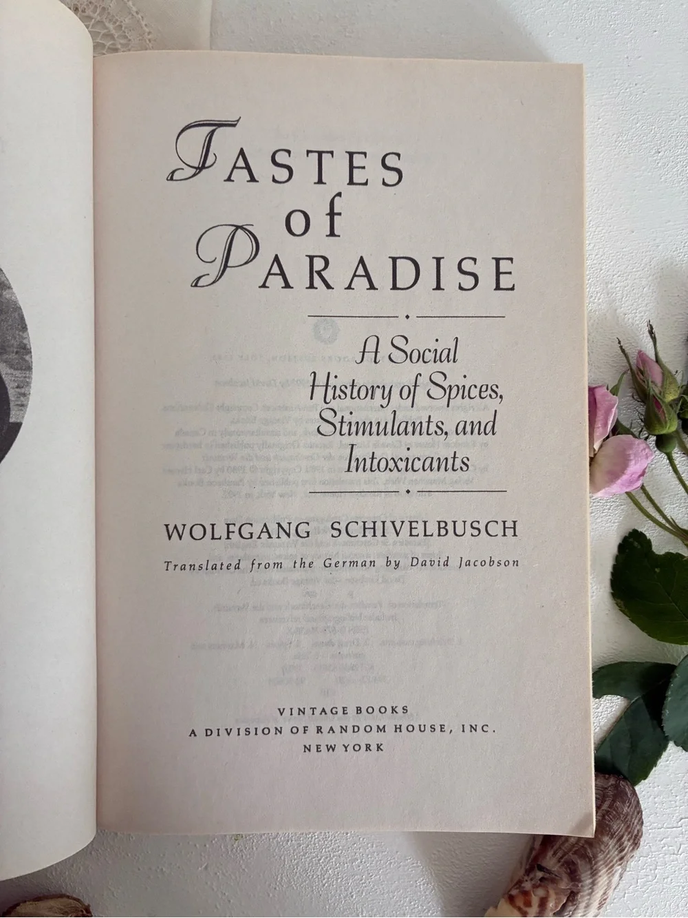 Tastes of Paradise Paperback Book - Wolfgang Schivelbusch